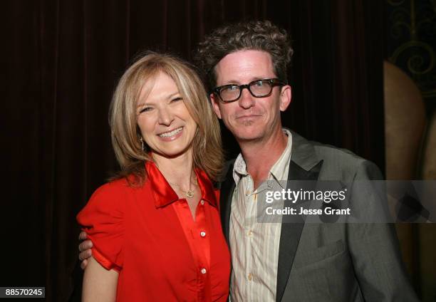 Film Independent Executive Director Dawn Hudson and writer/director Kieran Mulroney attend the 2009 Los Angeles Film Festival's Opening Night...