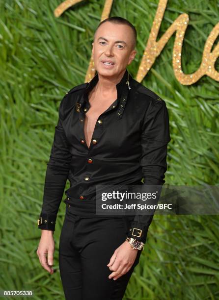 Julien Macdonald attends The Fashion Awards 2017 in partnership with Swarovski at Royal Albert Hall on December 4, 2017 in London, England.