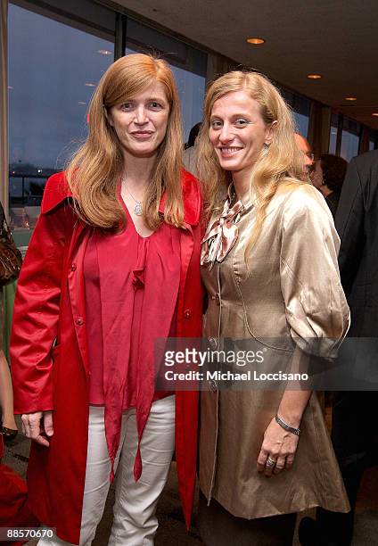 Author Samantha Power and Film Subject Carolina Larriera attend the HBO documentary screening of "Sergio" at United Nations on June 18, 2009 in New...