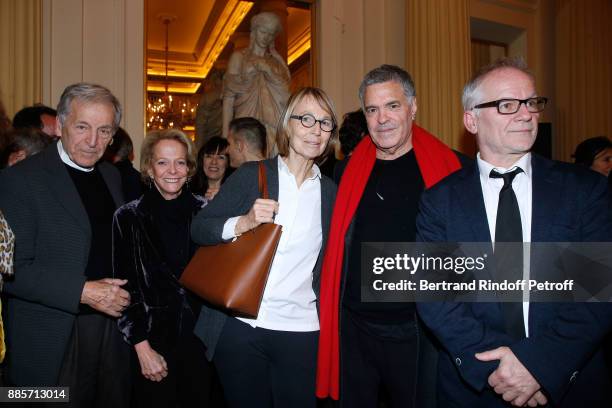 President of Cinematheque Francaise Constantin Costa-Gavras, President of the Centre National du Cinema et de l'Image Animee Frederique Bredin,...