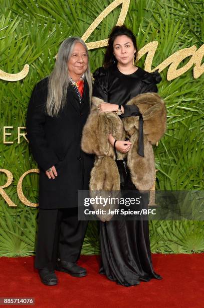 John Rocha and guest attend The Fashion Awards 2017 in partnership with Swarovski at Royal Albert Hall on December 4, 2017 in London, England.