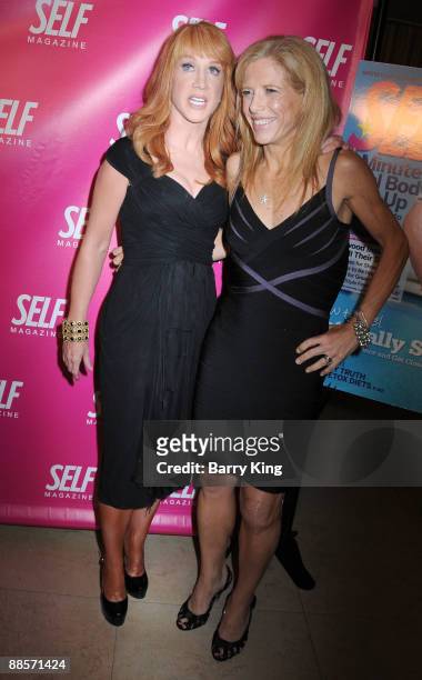 Comic/TV personality Kathy Griffin and SELF Editor in Chief Lucy Danziger arrive at the SELF Magazine Celebration of the July 2009 L.A. Issue held at...
