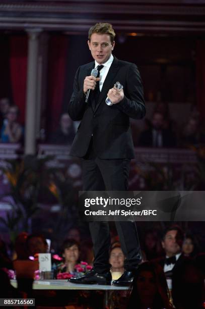 Anderson accepts an award during The Fashion Awards 2017 in partnership with Swarovski at Royal Albert Hall on December 4, 2017 in London, England.