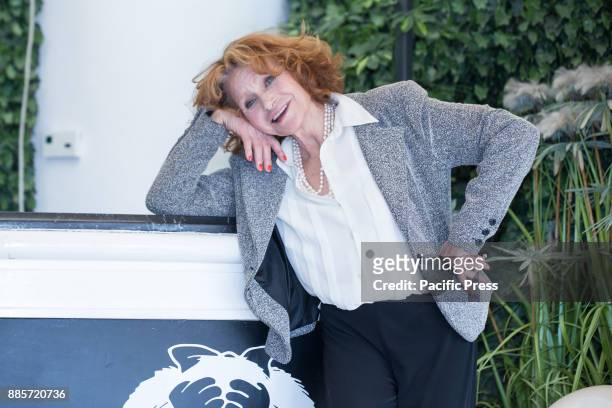Italian actress Erika Blanc during the Photocall of the Italian movie "Il Premio", directed by Alessandro Gassmann, at the Hotel Bernini Bristol in...