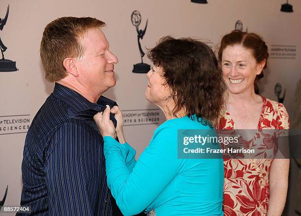 Actors Eric Scott, Erin Moran, and Kami Cotler arrive at the Academy Of Television Arts & Sciences' "Father's Day Salute To TV Dads" on June 18, 2009...