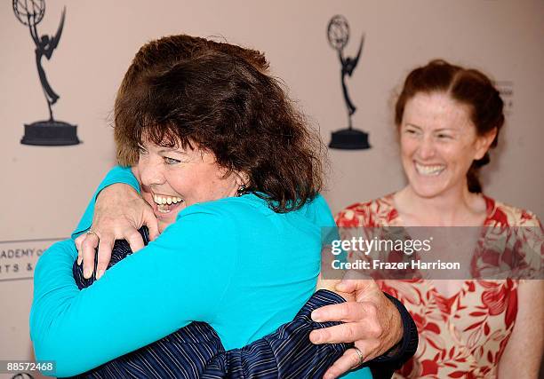 Actors Eric Scott, Erin Moran, and Kami Cotler arrive at the Academy Of Television Arts & Sciences' "Father's Day Salute To TV Dads" on June 18, 2009...