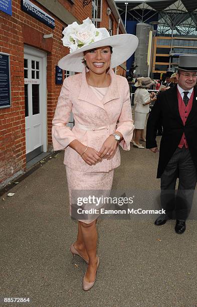 Kate Silverton attends Royal Ascot Ladies Day at Ascot Racecourse on June 18, 2009 in Ascot, England.