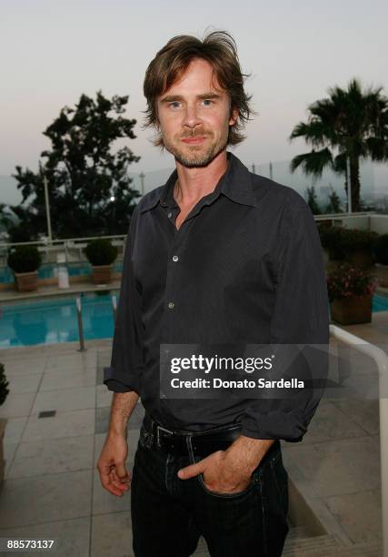 Actor Sam Trammell attends SELF Magazine's celebration for their July LA issue at the Sunset Tower on June 18, 2009 in West Hollywood, California.