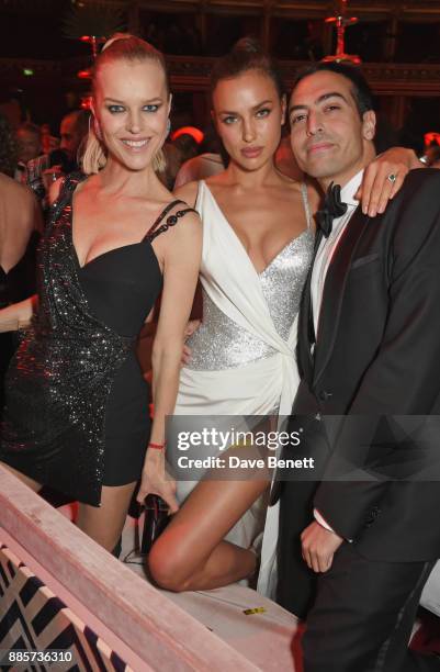 Eva Herzigova, Irina Shayk and Mohammed Al Turki attend The Fashion Awards 2017 in partnership with Swarovski after party at Royal Albert Hall on...