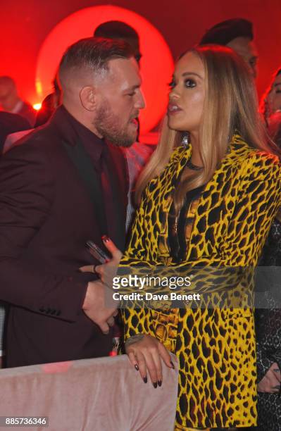 Conor McGregor and Rita Ora attend The Fashion Awards 2017 in partnership with Swarovski after party at Royal Albert Hall on December 4, 2017 in...