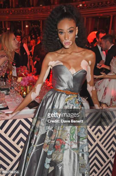 Winnie Harlow attends The Fashion Awards 2017 in partnership with Swarovski after party at Royal Albert Hall on December 4, 2017 in London, England.