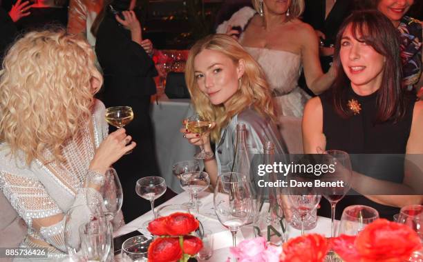 Pixie Lott, Clara Paget and Samantha Cameron attend The Fashion Awards 2017 in partnership with Swarovski after party at Royal Albert Hall on...