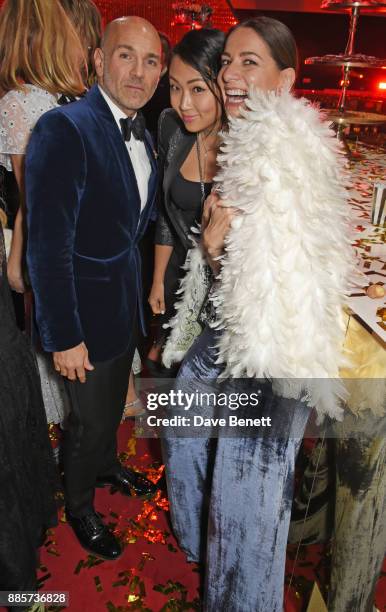 Jason Basmajian, guest and Yana Peel attend The Fashion Awards 2017 in partnership with Swarovski after party at Royal Albert Hall on December 4,...