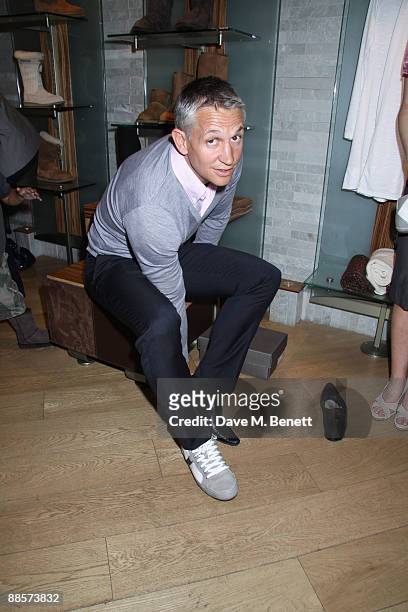 Gary Lineker attended a fundraiser hosted by a famous boot label , to raise money for Great Ormond Street Children�s Hospital Charity, stars...