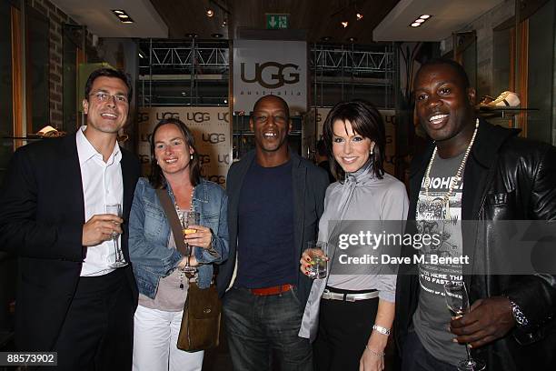 Ian Wright and Natasha Kaplinsky attended a fundraiser hosted by a famous boot label , to raise money for Great Ormond Street Children�s Hospital...