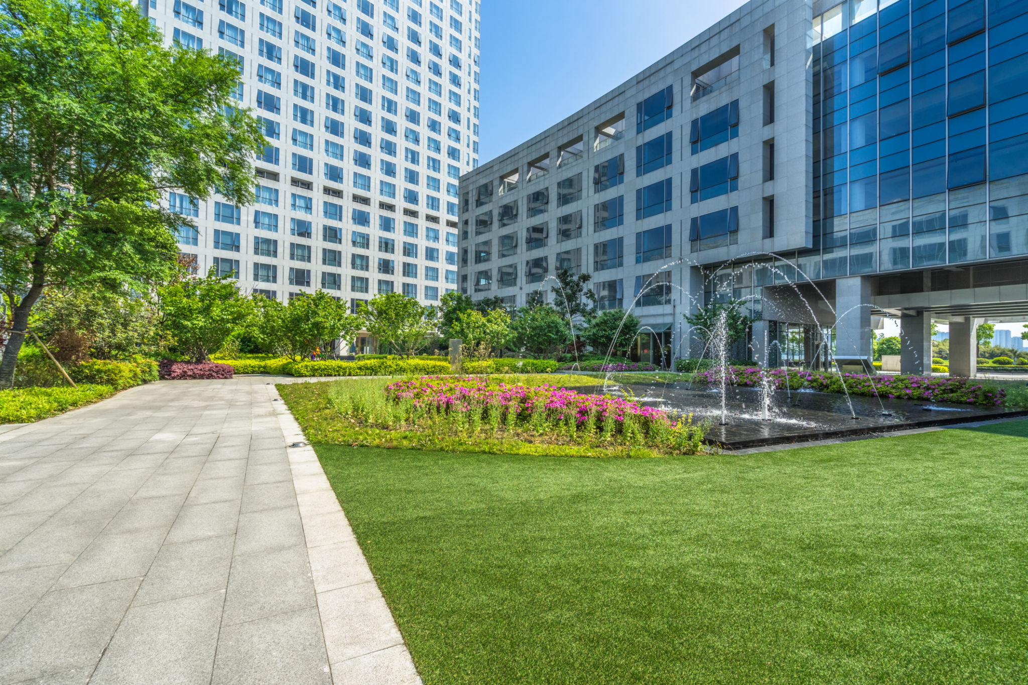 beautiful commercial landscape