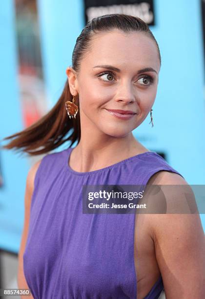 Actress Christina Ricci arrives at the 2009 Los Angeles Film Festival's Opening Night Premiere of "Paper Man" held at the Mann Village Theatre on...