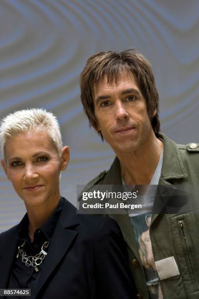 Marie Fredriksson and Per Gessle of Roxette pose for a portrait on May 6th, 2009 in Amsterdam, Netherlands.