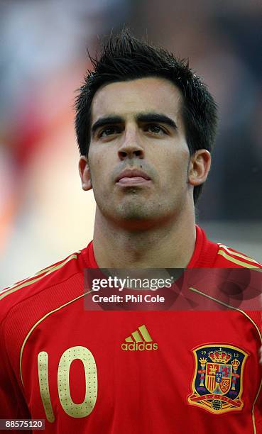 Jose Manuel Jurado of Spain during the UEFA U21 European Championships match between England and Spain at the Gamia Ullevi on June 18, 2009 in...