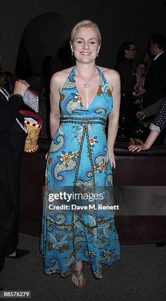 Helen Dallimore attends Derren Browns party at Adam Street Wine Bar on June 17, 2009.