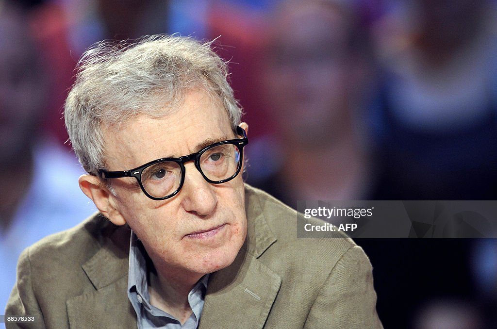 US film director Woody Allen presents hi