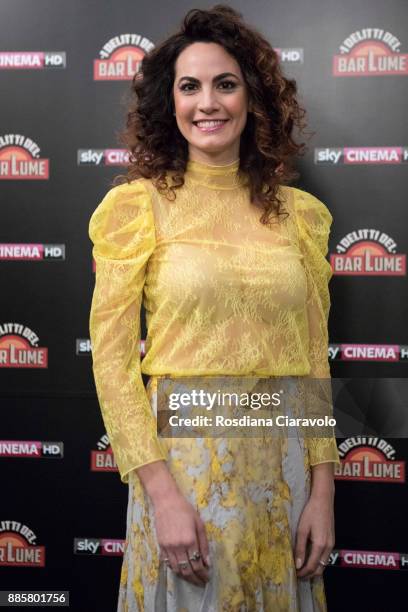 Italian actress Enrica Guidi attends 'I delitti del BarLume' photocall during Noir In Festival on December 4, 2017 in Milan, Italy.