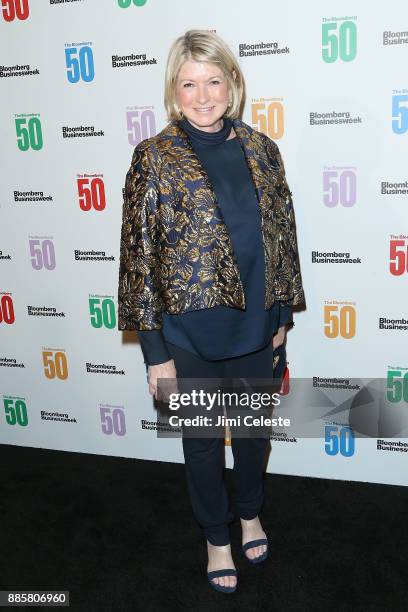 Martha Stewart attends "The Bloomberg 50" celebration at Gotham Hall on December 4, 2017 in New York City.