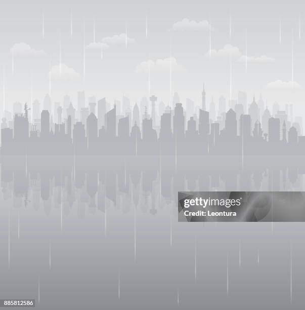 city (all buildings are complete and moveable) - generic location stock illustrations