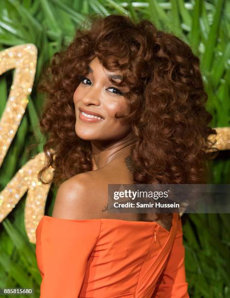 Jourdan Dunn attends The Fashion Awards 2017 in partnership with Swarovski at Royal Albert Hall on December 4, 2017 in London, England.