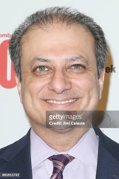 Preet Bharara attends "The Bloomberg 50" celebration at Gotham Hall on December 4, 2017 in New York City.