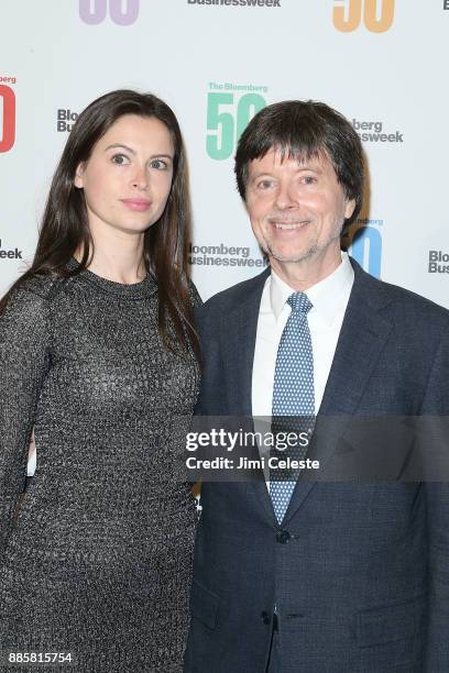 Lilly Burns and Ken Burns attends "The Bloomberg 50" celebration at Gotham Hall on December 4, 2017 in New York City.