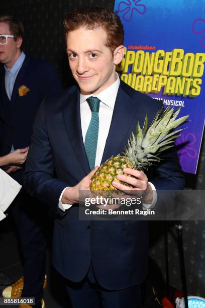 Ethan Slater attends the opening night of Nickelodeon's SpongeBob SquarePants: The Broadway Musical after party at Ziegfeld Ballroom on December 4,...