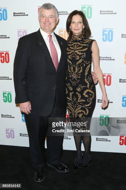 William Lauder and Lori Kanter Tritsch attend "The Bloomberg 50" celebration at Gotham Hall on December 4, 2017 in New York City.