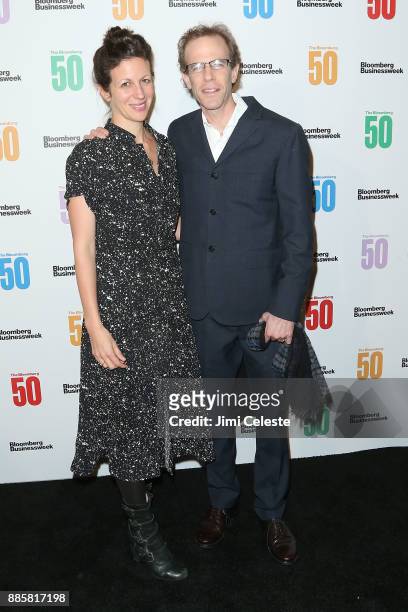 Aria Sloss and Dan Barber attend "The Bloomberg 50" Celebration In New York City at Gotham Hall on December 4, 2017 in New York City.