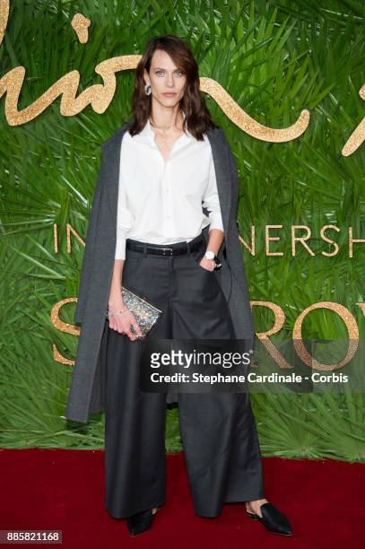 Aymeline Valade attends the Fashion Awards 2017 In Partnership With Swarovski at Royal Albert Hall on December 4, 2017 in London, England.