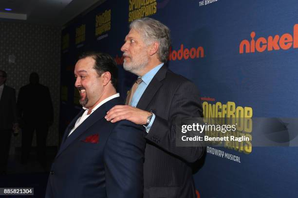 Brian Ray Norris and Clancy Brown attend the opening night of Nickelodeon's SpongeBob SquarePants: The Broadway Musical after party at Ziegfeld...