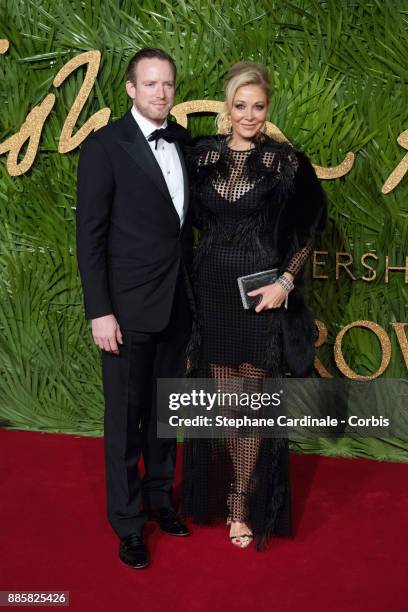 Rupert Adams and Nadja Swarovski attend the Fashion Awards 2017 In Partnership With Swarovski at Royal Albert Hall on December 4, 2017 in London,...