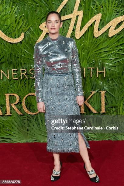 Ruth Wilson attends the Fashion Awards 2017 In Partnership With Swarovski at Royal Albert Hall on December 4, 2017 in London, England.