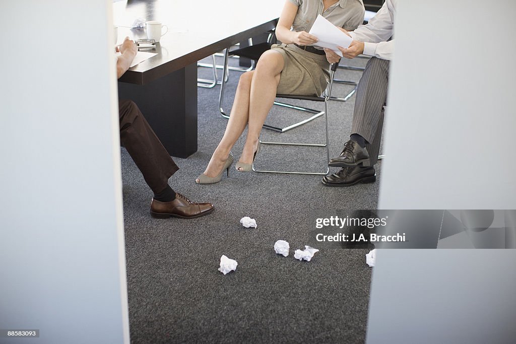 Business people brainstorming in conference room