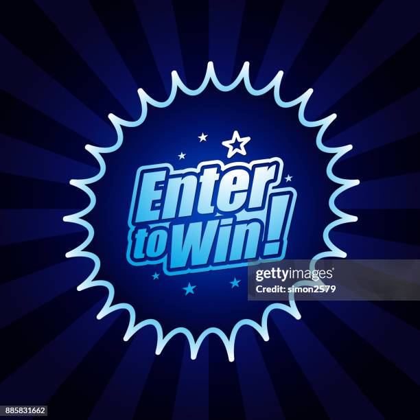 enter to win banner - giveaway stock illustrations