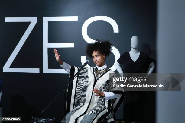 Esperanza Spalding during the Ralph Pucci 2nd Annual Jazz Set on December 4, 2017 in New York, New York.