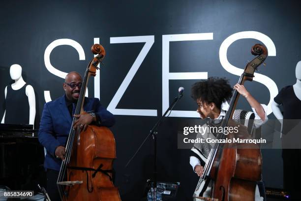 Christian McBride and Esperanza Spalding during the Ralph Pucci 2nd Annual Jazz Set on December 4, 2017 in New York, New York.