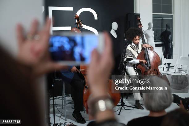 Esperanza Spalding during the Ralph Pucci 2nd Annual Jazz Set on December 4, 2017 in New York, New York.