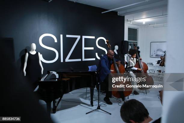 Christian McBride and Esperanza Spalding during the Ralph Pucci 2nd Annual Jazz Set on December 4, 2017 in New York, New York.