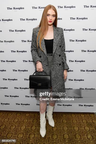 Larsen Thompson at The Kooples and Emily Ratajkowski LA Cocktail Event at Chateau Marmont on December 4, 2017 in Los Angeles, California.