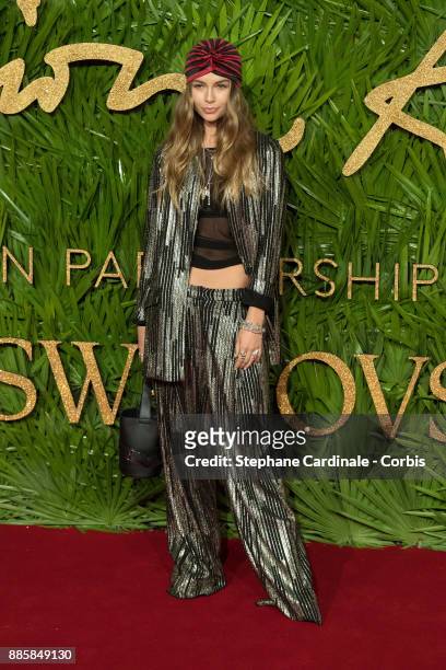 Emma Louise Connolly attends the Fashion Awards 2017 In Partnership With Swarovski at Royal Albert Hall on December 4, 2017 in London, England.