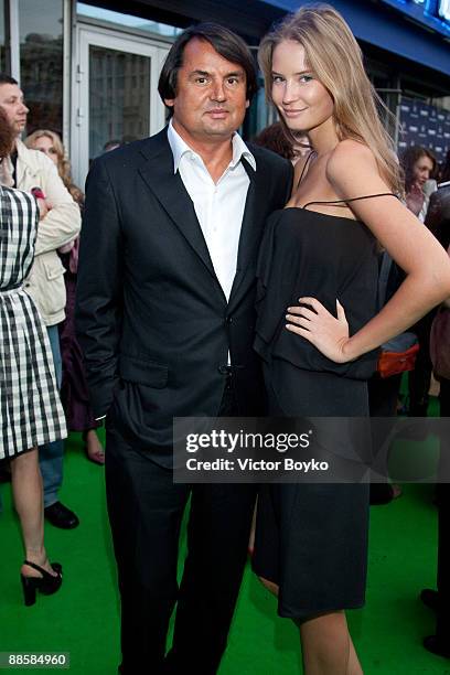 Owner of Russian Standard vodka Rustam Tariko and wife attends the opening ceremony of 31st Moscow International Film Festival on June 19, 2009 in...