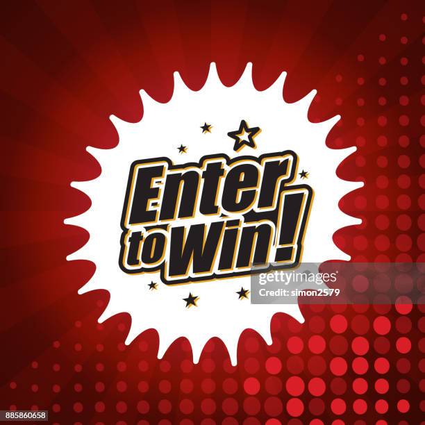enter to win banner - giveaway stock illustrations