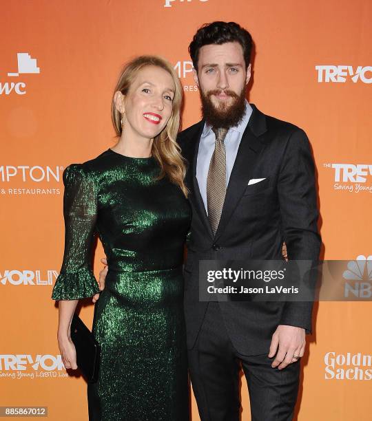 Director Sam Taylor-Johnson and actor Aaron Taylor-Johnson attend The Trevor Project's 2017 TrevorLIVE LA at The Beverly Hilton Hotel on December 3,...