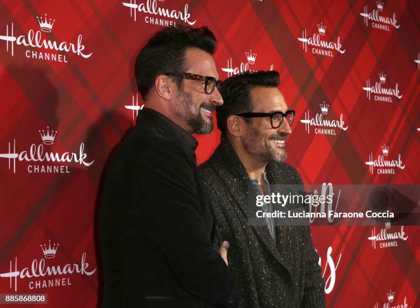 Lawrence Zarian and Gregory Zarian attend Hallmark Channel's "Countdown To Christmas" celebration and VIP screening of "Christmas At Holly Lodge" at...